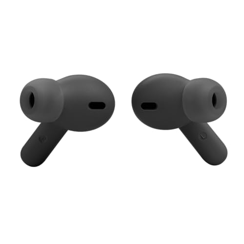 JBL Wave Beam 2 Adaptive Noise Cancelling with Smart Ambient True Wireless Earbuds, Deep Bass, Comfort Fit, 40H Battery, Hands-Free + VoiceAware, Water and Dust Resistant - Black, JBLWBEAM2BLK | Bluetooth 5.3, Up to 40 Hours of Autonomy