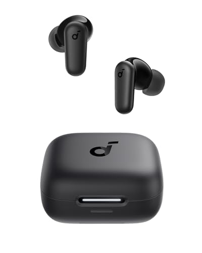 soundcore P30i by Anker Noise Cancelling Earbuds, Strong and Smart Noise Cancelling, Powerful Bass, 45H Playtime, 2-in-1 Case and Phone Stand, IP54, Wireless Earbuds, Bluetooth 5.4, App Control | Strong and Smart Noise Cancelling, Powerful Bass
