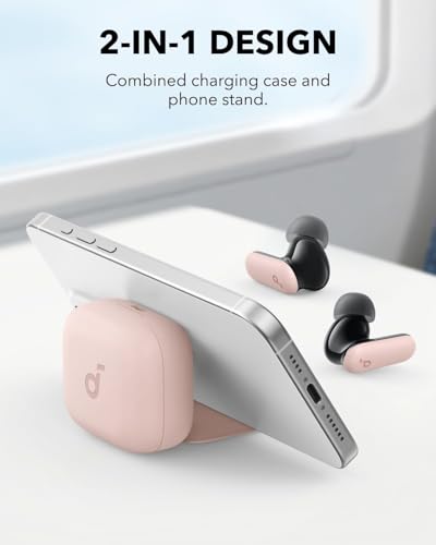 soundcore P30i by Anker Noise Cancelling Earbuds, Strong and Smart Noise Cancelling, Powerful Bass, 45H Playtime, 2-in-1 Case and Phone Stand, IP54, Wireless Earbuds, Bluetooth 5.4, App Control | Strong and Smart Noise Cancelling, Powerful Bass