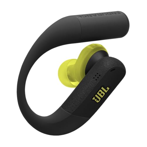 JBL Soundgear Clips True Wireless Open-Ear Headphones, SonicArc Design, Up to 32 Hours Playtime, 4 Beamforming Microphones, IP54 Water and Dust Proof, JBL OpenSound Technology, Ghost Black