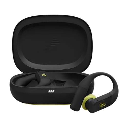 JBL Soundgear Clips True Wireless Open-Ear Headphones, SonicArc Design, Up to 32 Hours Playtime, 4 Beamforming Microphones, IP54 Water and Dust Proof, JBL OpenSound Technology, Ghost Black