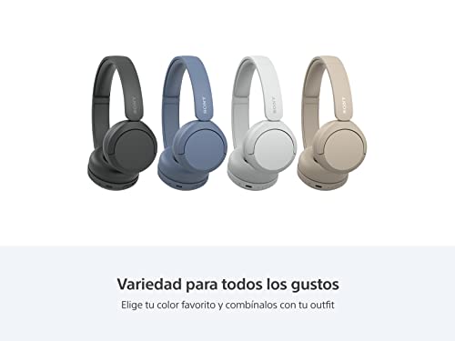 Sony WH-CH520 Wireless Headphones, 50 hours battery life, Clearer hands-free calling, Multipoint Connection, On-ear style, Blue, UAE Version - 1-Year warranty