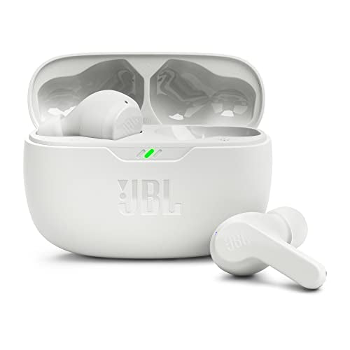 JBL Wave Beam 2 Adaptive Noise Cancelling with Smart Ambient True Wireless Earbuds, Deep Bass, Comfort Fit, 40H Battery, Hands-Free + VoiceAware, Water and Dust Resistant - Black, JBLWBEAM2BLK | Bluetooth 5.3, Up to 40 Hours of Autonomy