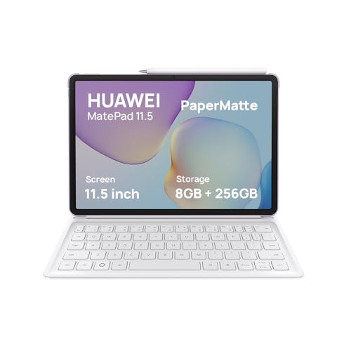 HUAWEI MatePad 11.5 2025 Tablet 2.5K 120Hz PaperMatte Display, 8+256GB, 10100 mAh, 40W SuperCharge, WPS Office, Quad Speakers, Detachable Keyboard, Grey