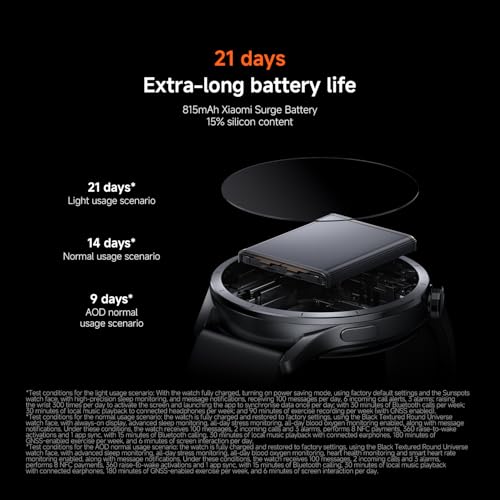 XIAOMI Watch S5 46mm, Smartwatch for Men and Women, 1.48" AMOLED, Fitness Tracker with Heart Rate/Sleep Monitoring, 21 days battery life, 150+ sports modes, dual-band GPS, Android&iOS, Silver