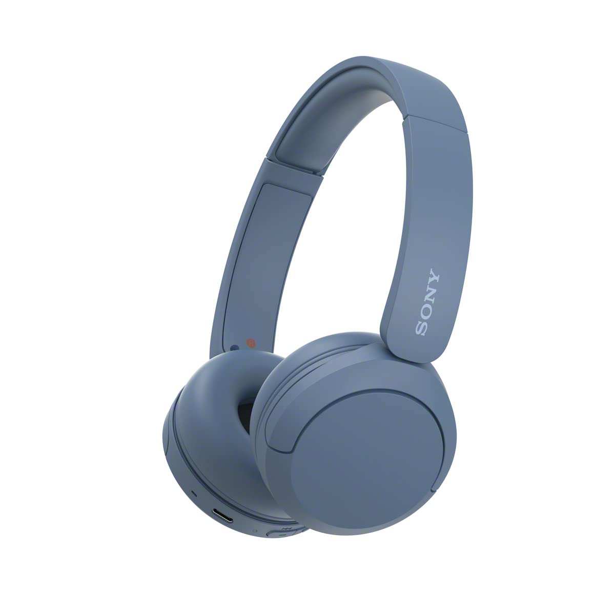 Sony WH-CH520 Wireless Headphones, 50 hours battery life, Clearer hands-free calling, Multipoint Connection, On-ear style, Blue, UAE Version - 1-Year warranty