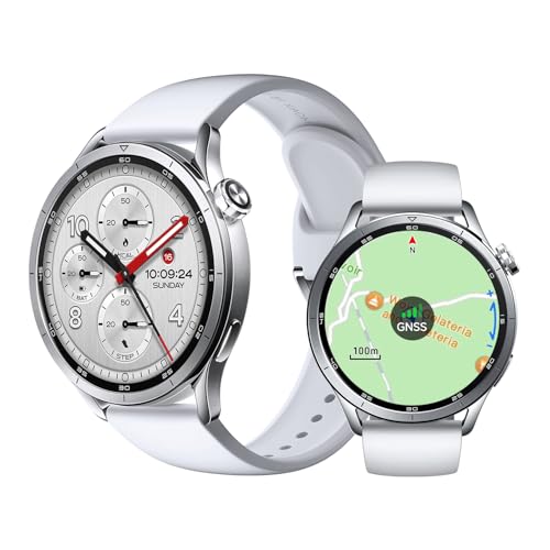 XIAOMI Watch S5 46mm, Smartwatch for Men and Women, 1.48" AMOLED, Fitness Tracker with Heart Rate/Sleep Monitoring, 21 days battery life, 150+ sports modes, dual-band GPS, Android&iOS, Silver