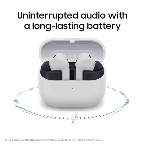 SAMSUNG Galaxy Buds 3 FE (2025) True Wireless Bluetooth Earbuds, Active Noise Cancellation, Powerful Sound, Clear Calls, Long Lasting Battery, Hands Free AI, Black | Active Noise Cancellation, Powerful Sound, Clear Calls, Long Lasting Battery