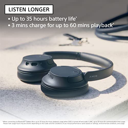 Sony WH-CH720N Wireless Noise Cancelling Headphones, 35 hours battery life, Clearer hands-free calling, Multipoint Connection, White, UAE Version - 1-Year warranty