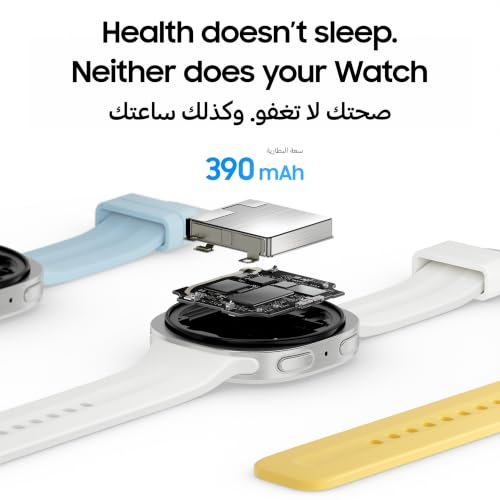 Samsung Galaxy Watch9 Cream, 40mm, Bluetooth, Slimness, Comfort fit, Signature Cushion Design, Personalized Sleep Experience,Health Coaching, 2 Years Extended Warranty (UAE Version)(Amazon Exclusive)