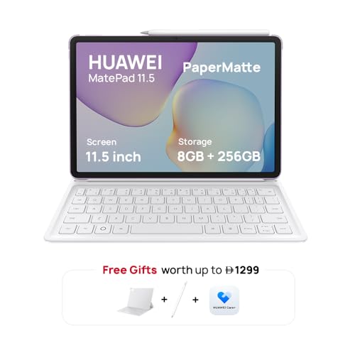 HUAWEI MatePad 11.5 2025 Tablet 2.5K 120Hz PaperMatte Display, 8+256GB, 10100 mAh, 40W SuperCharge, WPS Office, Quad Speakers, Detachable Keyboard, Grey