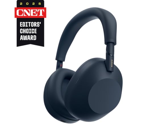 Sony WH-1000XM6 The Best Wireless Noise Canceling Headphones, HD NC Processor QN3, 12 Microphones, Adaptive NC Optimizer, Mastered by Engineers, Studio-Quality, 30-Hour Battery, Midnight Blue | HD NC Processor QN3, 12 Microphones