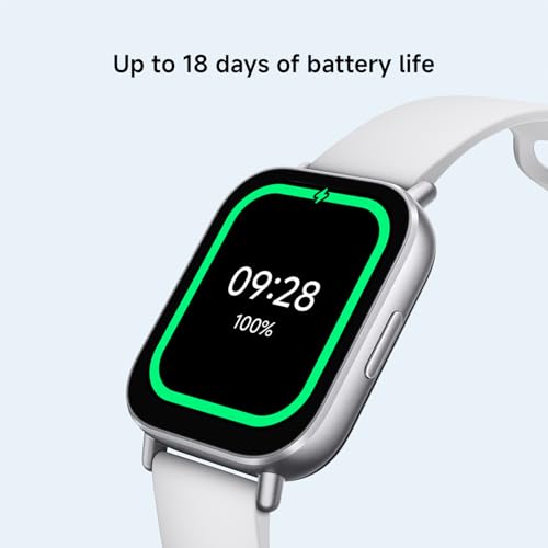 XIAOMI Redmi Smart Watch 6 for Men Women, 2.07'' AMOLED Fitness Watch with Heart Rate/Sleep/Stress Tracking, Activity Tracker 24 Days battery life, 5ATM, GPS, Android™ & iOS, Black