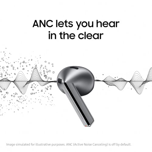 SAMSUNG Galaxy Buds 3 Pro AI True Wireless Bluetooth Earbuds, Noise Cancelling, Sound Optimization, Real-Time Interpreter, Redesigned Comfort Fit, Silver [US Version]
