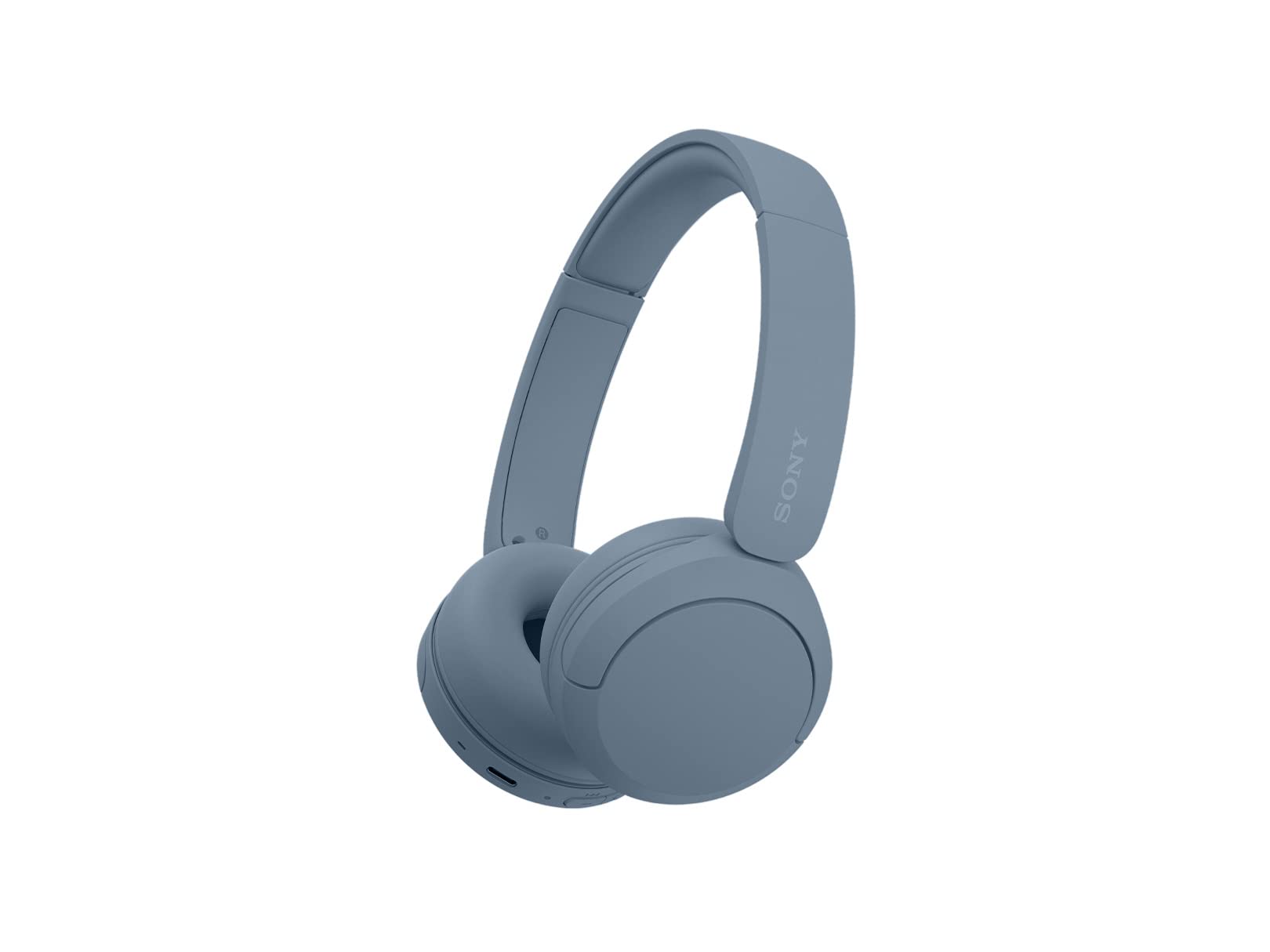 Sony WH-CH520 Wireless Headphones, 50 hours battery life, Clearer hands-free calling, Multipoint Connection, On-ear style, Blue, UAE Version - 1-Year warranty Main image