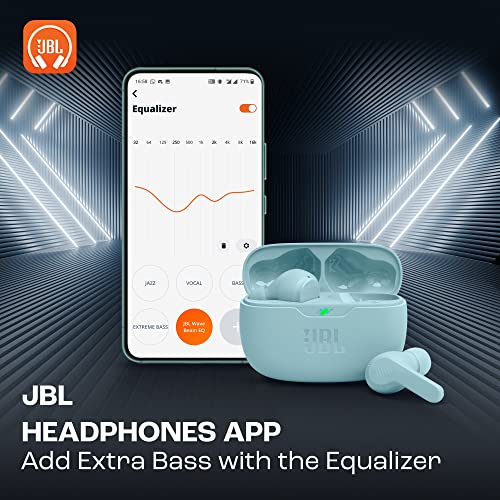 JBL Wave Beam 2 Adaptive Noise Cancelling with Smart Ambient True Wireless Earbuds, Deep Bass, Comfort Fit, 40H Battery, Hands-Free + VoiceAware, Water and Dust Resistant - Black, JBLWBEAM2BLK | Bluetooth 5.3, Up to 40 Hours of Autonomy