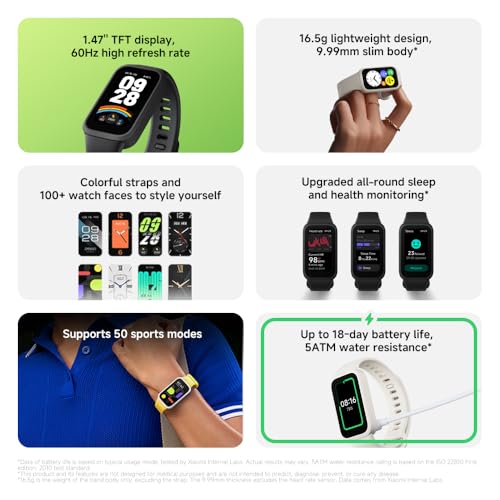 Xiaomi Smart Band 9 Active Beige/White/Silver