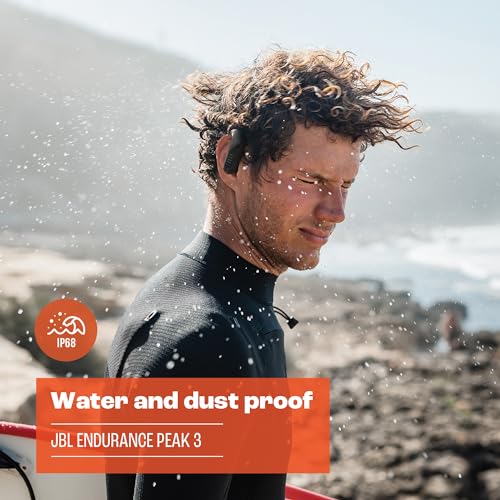 JBL Soundgear Clips True Wireless Open-Ear Headphones, SonicArc Design, Up to 32 Hours Playtime, 4 Beamforming Microphones, IP54 Water and Dust Proof, JBL OpenSound Technology, Ghost Black