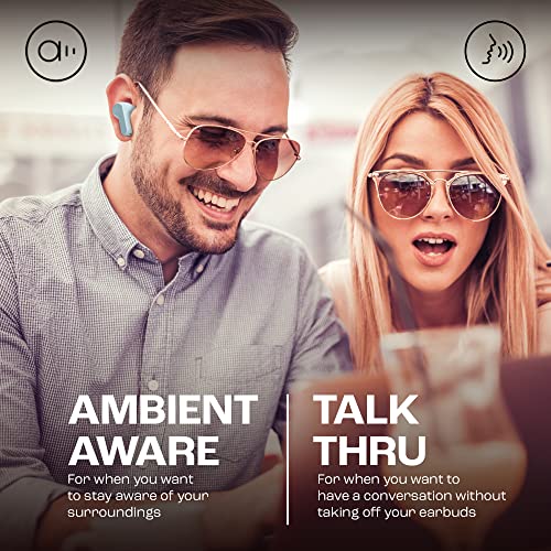 JBL Wave Beam 2 Adaptive Noise Cancelling with Smart Ambient True Wireless Earbuds, Deep Bass, Comfort Fit, 40H Battery, Hands-Free + VoiceAware, Water and Dust Resistant - Black, JBLWBEAM2BLK | Bluetooth 5.3, Up to 40 Hours of Autonomy