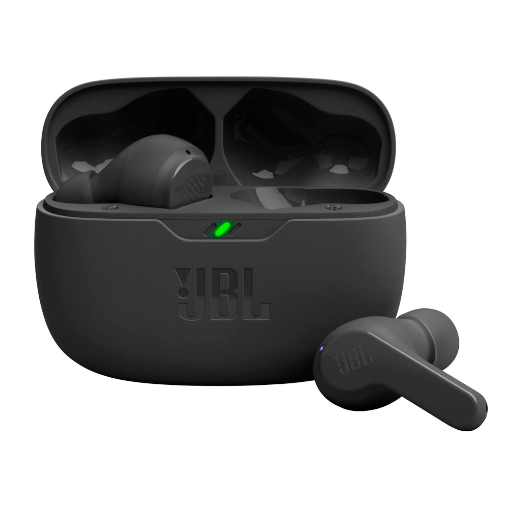 JBL Wave Beam 2 Adaptive Noise Cancelling with Smart Ambient True Wireless Earbuds, Deep Bass, Comfort Fit, 40H Battery, Hands-Free + VoiceAware, Water and Dust Resistant - Black, JBLWBEAM2BLK | Bluetooth 5.3, Up to 40 Hours of Autonomy