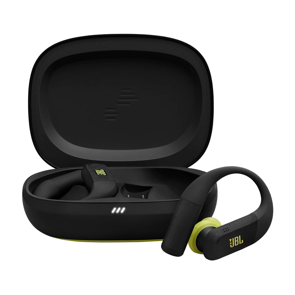 JBL Soundgear Clips True Wireless Open-Ear Headphones, SonicArc Design, Up to 32 Hours Playtime, 4 Beamforming Microphones, IP54 Water and Dust Proof, JBL OpenSound Technology, Ghost Black