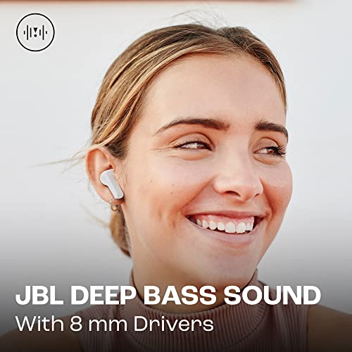 JBL Wave Beam 2 Adaptive Noise Cancelling with Smart Ambient True Wireless Earbuds, Deep Bass, Comfort Fit, 40H Battery, Hands-Free + VoiceAware, Water and Dust Resistant - Black, JBLWBEAM2BLK | Bluetooth 5.3, Up to 40 Hours of Autonomy