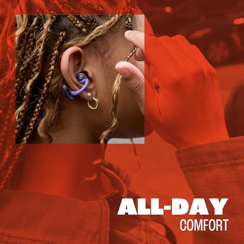 JBL Soundgear Clips True Wireless Open-Ear Headphones, SonicArc Design, Up to 32 Hours Playtime, 4 Beamforming Microphones, IP54 Water and Dust Proof, JBL OpenSound Technology, Ghost Black