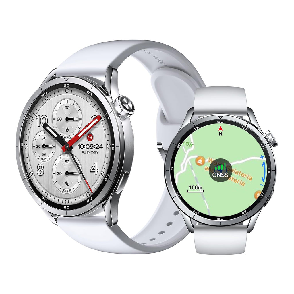 XIAOMI Watch S5 46mm, Smartwatch for Men and Women, 1.48" AMOLED, Fitness Tracker with Heart Rate/Sleep Monitoring, 21 days battery life, 150+ sports modes, dual-band GPS, Android&iOS, Silver
