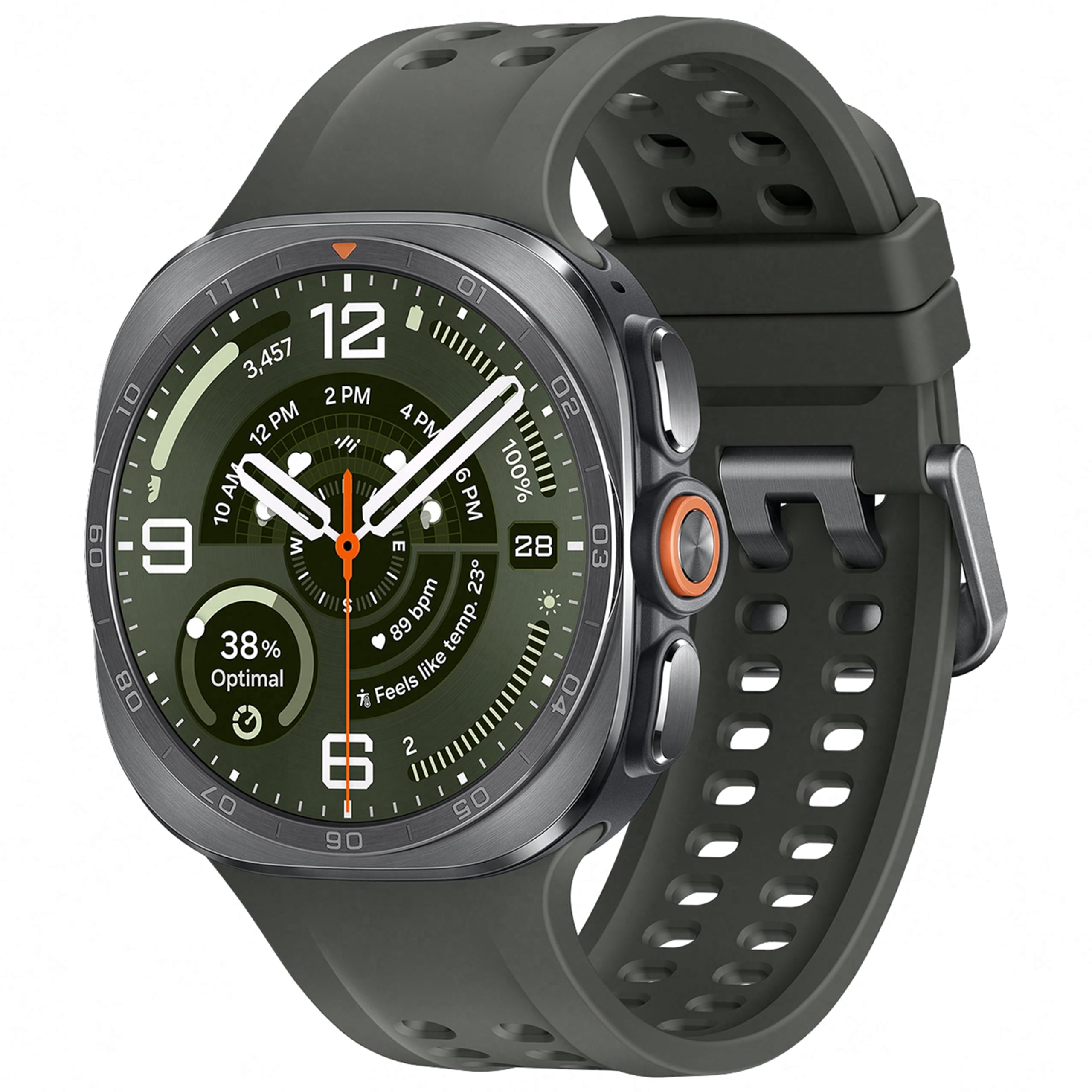 Samsung Galaxy Watch Ultra2 Titanium Silver, 47mm, Bluetooth, Rugged Luxury design, 800 mAh Battery, Fast Charging,Energy Score, 2 Years Manufacturer Extended Warranty (UAE Version)(Amazon Exclusive)