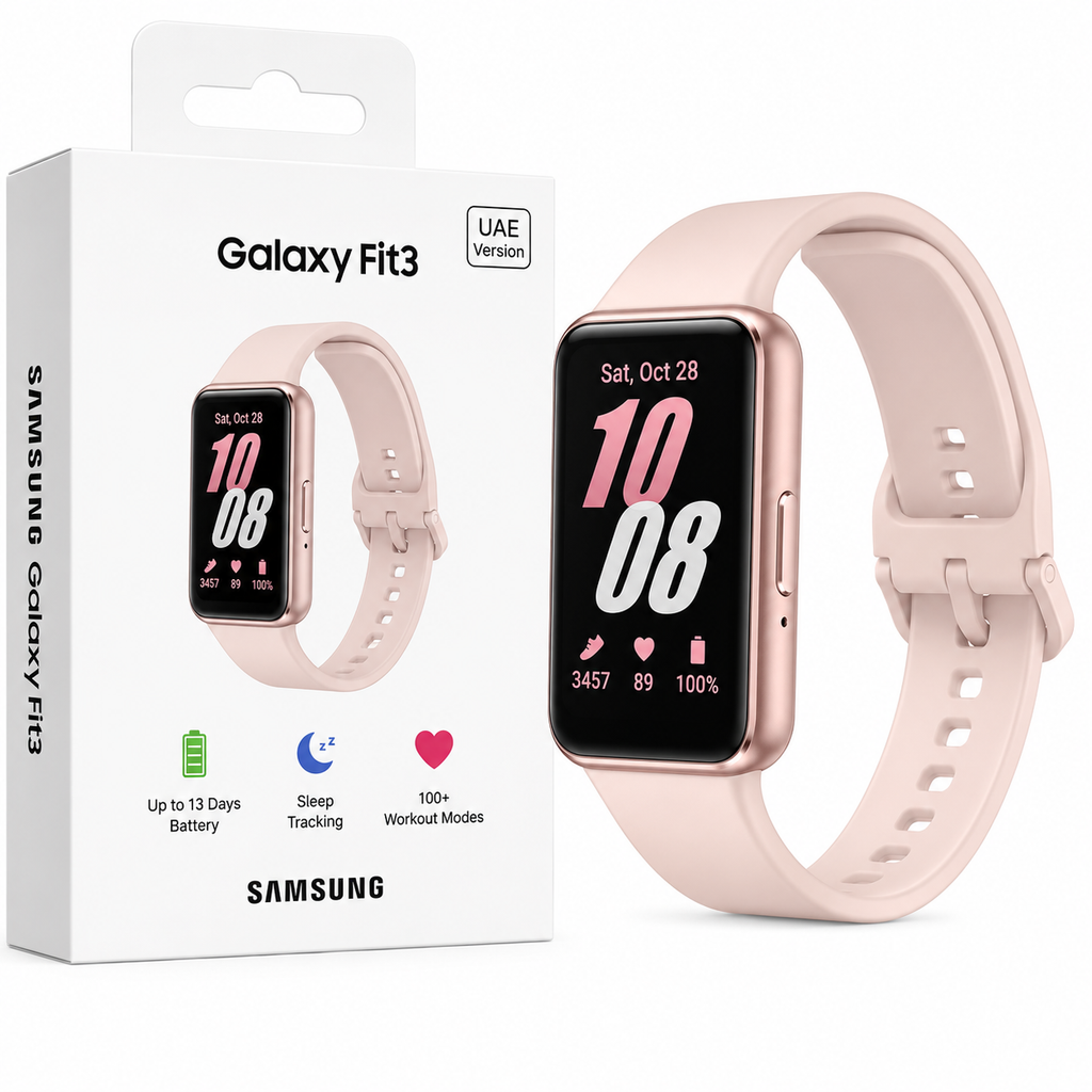 Samsung Galaxy Fit3 (UAE Version) Smart Fitness Band | AMOLED Display, Health Tracking & 13-Day Battery