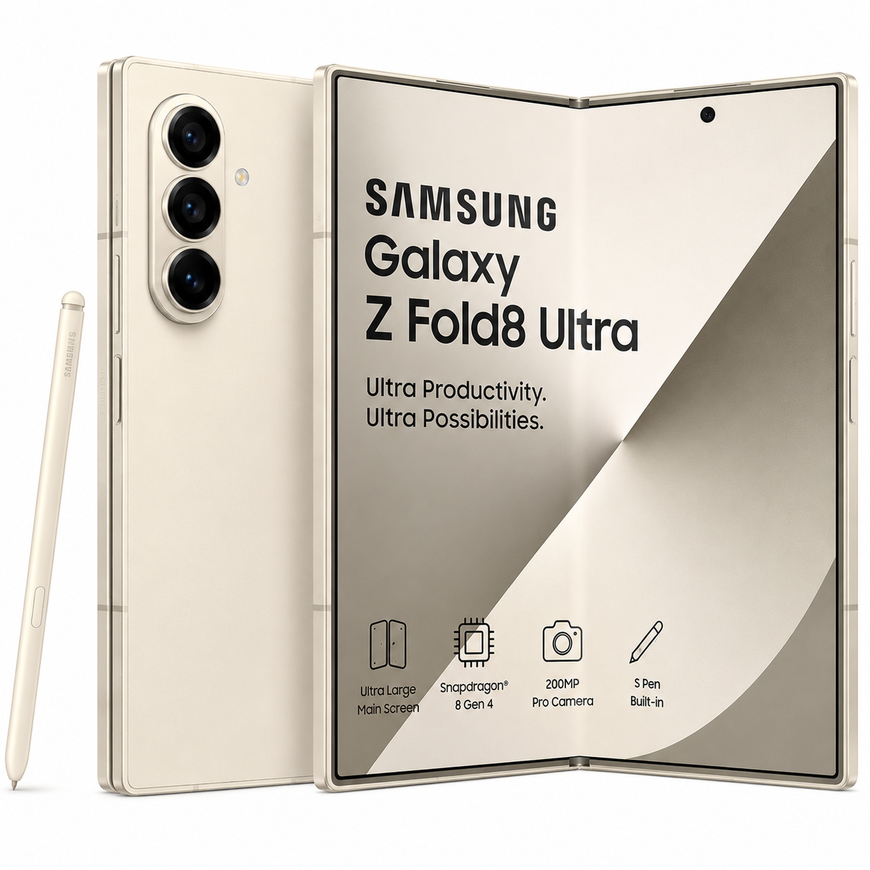 Samsung Galaxy Z Fold8 Ultra (UAE Version) | Foldable 5G Smartphone, Galaxy AI, Dynamic AMOLED 2X & Pro Camera