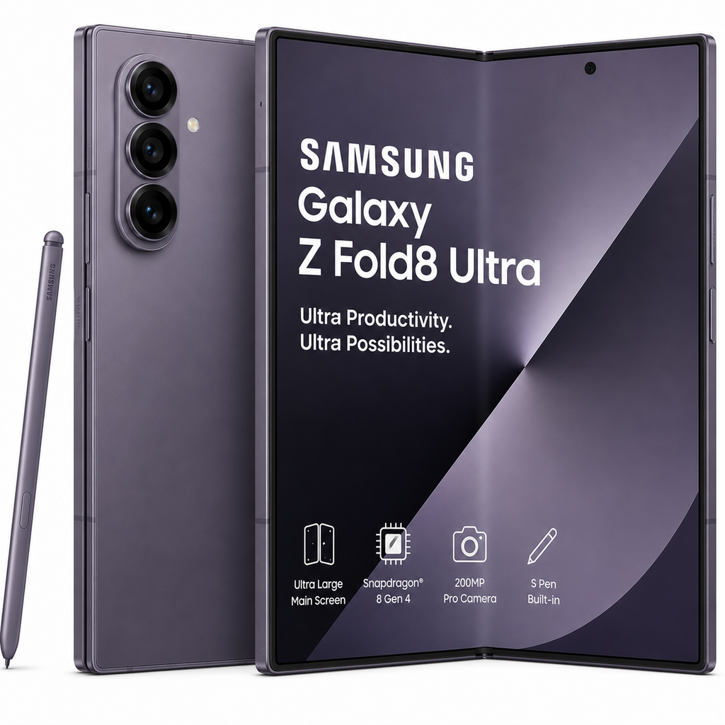 Samsung Galaxy Z Fold8 Ultra (UAE Version) | Foldable 5G Smartphone, Galaxy AI, Dynamic AMOLED 2X & Pro Camera