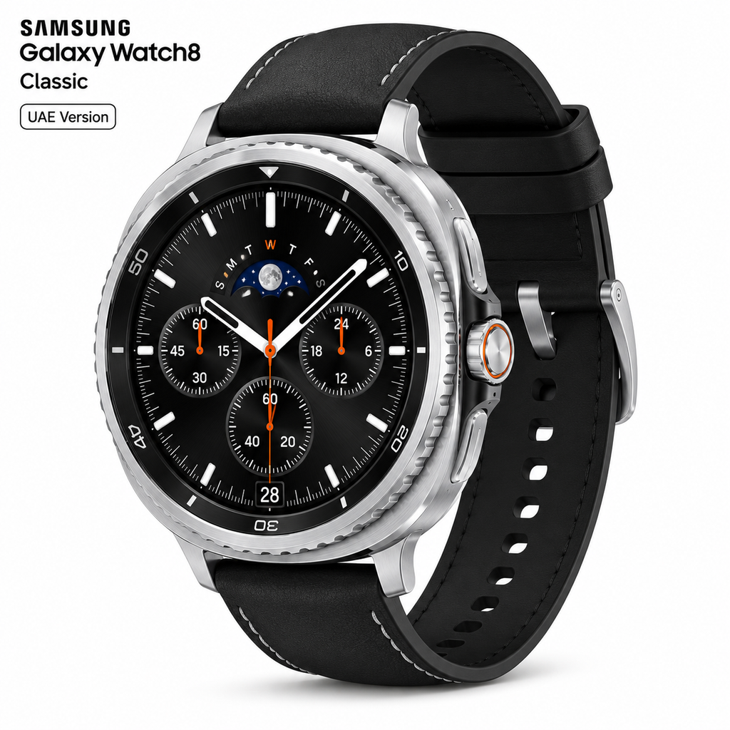 Samsung Galaxy Watch8 Classic (UAE Version) Smart Watch | Super AMOLED Display, AI Health Tracking, GPS & Bluetooth