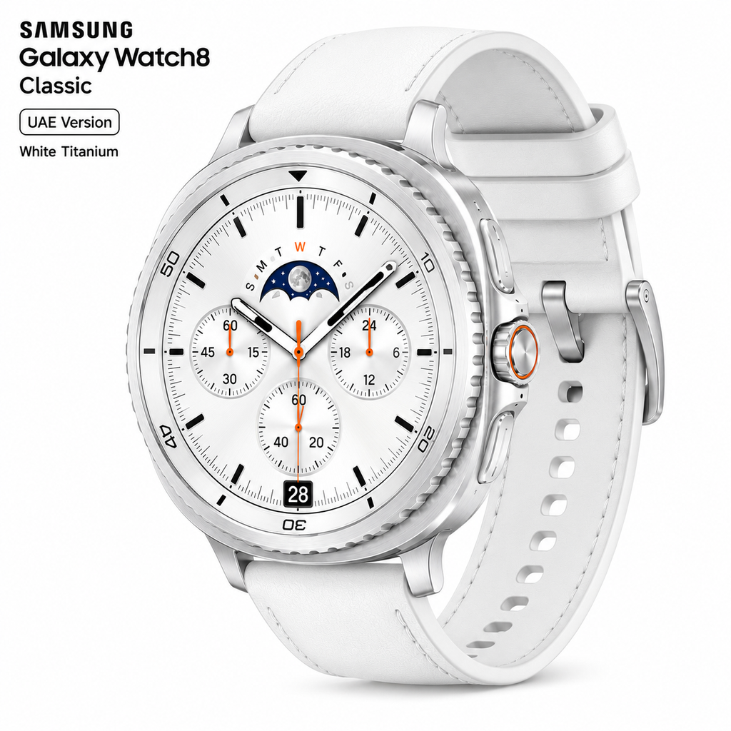 Samsung Galaxy Watch8 Classic (UAE Version) Smart Watch | Super AMOLED Display, AI Health Tracking, GPS & Bluetooth