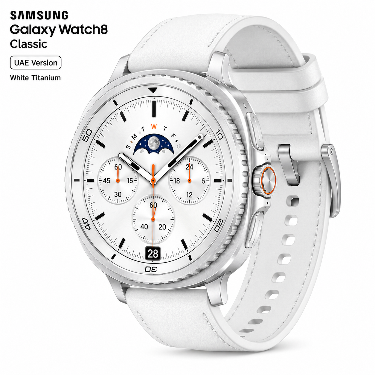 Samsung Galaxy Watch8 Classic (UAE Version) Smart Watch | Super AMOLED Display, AI Health Tracking, GPS & Bluetooth